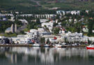 A view of the town of Akureyri
