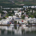 A view of the town of Akureyri